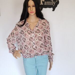 Ted Baker London sheer floral top